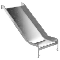 Горка из нержавеющей стали с прямым скатом высотой 1500 мм и шириной 1250 мм, фото 1