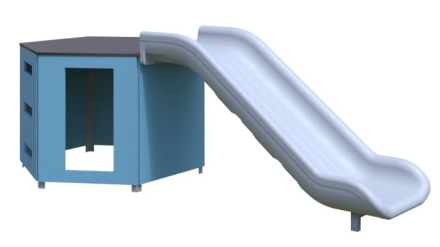 Спортивный комплекс Горка Romana 115.05.00 для уличных спортивных площадок, фото 1