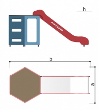 Спортивный комплекс Горка Romana 115.05.00 для уличных спортивных площадок Спортивный комплекс Горка Romana 115.05.00 для уличных спортивных площадок