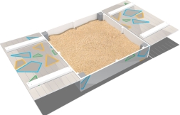 Песочница с крышкой Ларец ПС100.00 для детской площадки, фото 1 Песочница с крышкой Ларец ПС100.00 для детской площадки, фото 1