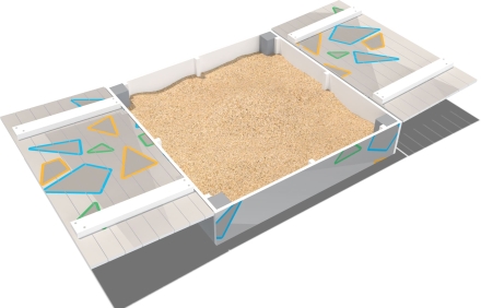 Песочница с крышкой Ларец ПС100.00 для детской площадки, фото 1