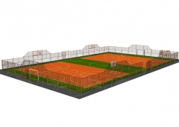 Ограждение для большой игровой спортивной площадки (44 x 27 м.) ОСП001.01.18, фото 1
