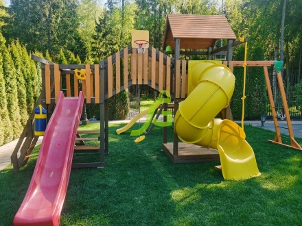 Детская площадка IgraGrad Панда Фани Мостик 2 с трубой, фото 8