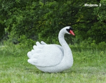 Топиари лебедь белый Модель 1 - газон Eco