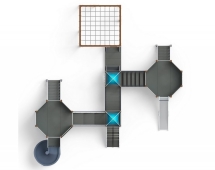 Детская игровая площадка Морской ДИК 2.17.06-01 H=1200 H=2000