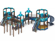 Детская игровая площадка Морской ДИК 2.17.06-01 H=1200 H=2000