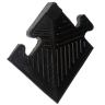 Изображение товара Уголок резиновый для бордюра, чёрный, 12 мм