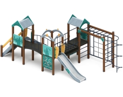 Детская игровая площадка Городок (Тайга) горка Н 1200 ДИК 2.01.3.02-03, фото 2