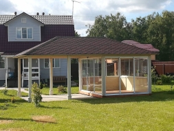 Застекленная беседка БЕЛЫЙ ОАЗИС, фото 1