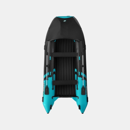 Gladiator E 420 PRO AIR Черно-бирюзовый моторная лодка ПВХ НДНД, фото 5