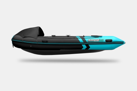 Gladiator E 420 PRO AIR Черно-бирюзовый моторная лодка ПВХ НДНД, фото 6