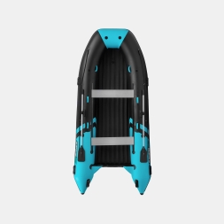 Gladiator E 420 PRO AIR Черно-бирюзовый моторная лодка ПВХ НДНД, фото 3