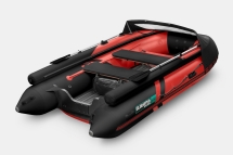GLADIATOR E 450 X Expedition Красно-черный моторная лодка ПВХ