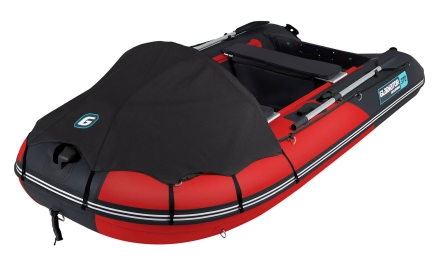 Gladiator D 370 AL PROFESSIONAL D Красно-черный моторная лодка ПВХ Алюминиевый пайол, фото 1