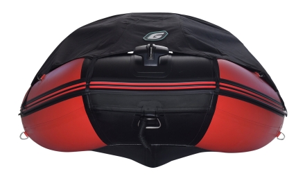 Gladiator D 370 AL PROFESSIONAL D Красно-черный моторная лодка ПВХ Алюминиевый пайол, фото 4