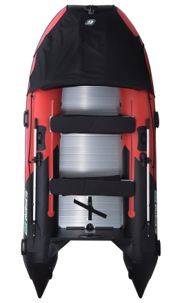 Gladiator D 370 AL PROFESSIONAL D Красно-черный моторная лодка ПВХ Алюминиевый пайол, фото 2