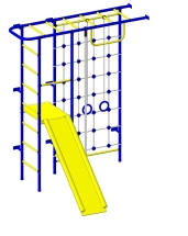 Детский спортивный комплекс Пионер 11С сине/жёлтый