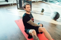 Мяч тренировочный (медицинбол) с хватами, 10 кг