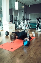 Мяч тренировочный (медицинбол) с хватами, 10 кг