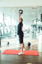 Мяч тренировочный (медицинбол) с хватами, 10 кг