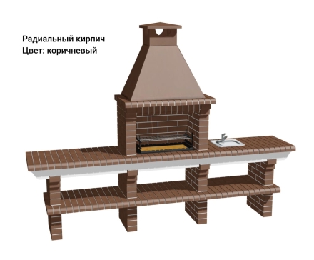 Печь Аристократ 710 Прямоугольный кирпич красный, фото 9