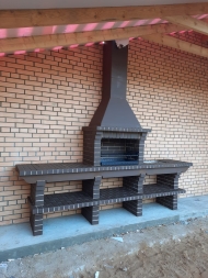 Печь Аристократ 710 Прямоугольный кирпич красный, фото 4