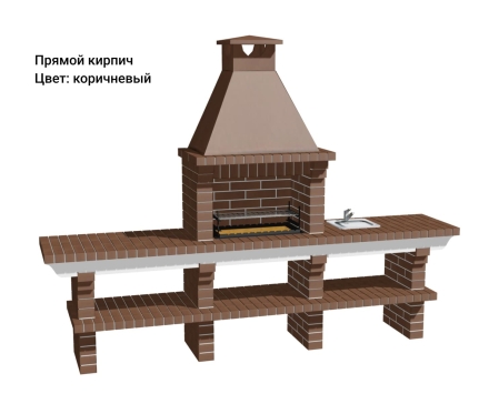 Печь Аристократ 710 Прямоугольный кирпич красный, фото 7