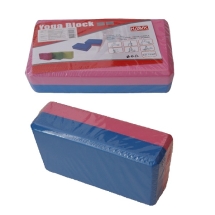 Опорный блок для занятий йогой Hawk двухцветный Опорный блок для занятий йогой Hawk двухцветный