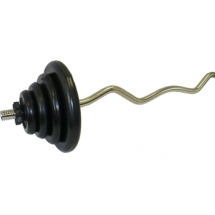 Штанга гнутая W-образная 47,5 кг (МВ) черная Штанга гнутая W-образная 47,5 кг (МВ) черная