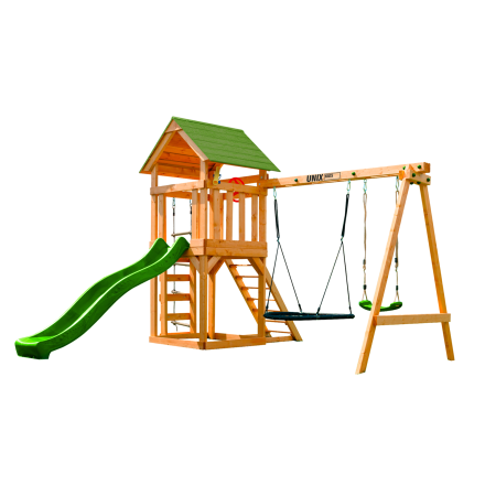 Детский игровой комплекс UNIX Kids (6 in 1) Light Green, фото 1