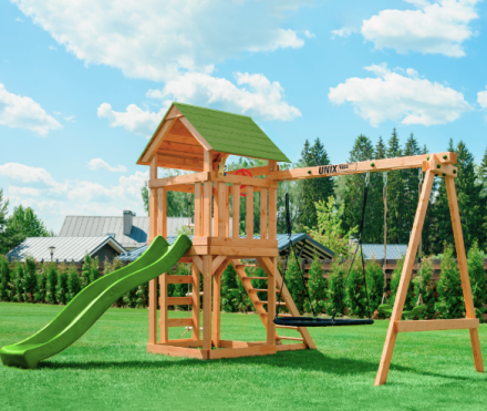 Детский игровой комплекс UNIX Kids (6 in 1) Light Green, фото 9