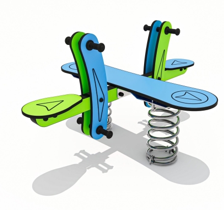 Качели-балансир на пружине ЛД045002 для детской площадки, фото 1