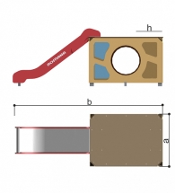 Игровой модуль Romana 115.19.00 для уличных спортивных площадок Игровой модуль Romana 115.19.00 для уличных спортивных площадок