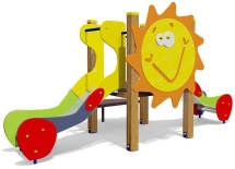 Горка двойная Солнышко 08212 для детской площадки Горка двойная Солнышко 08212 для детской площадки