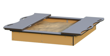 Песочница Romana 057.36.10 с крышкой для детской площадки, фото 1