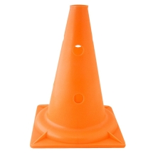 Конус трен, арт.У622/MR-K32-O, выс.32 см, жест.пластик, без втулки, С ОТВЕРСТИЯМИ, оранж