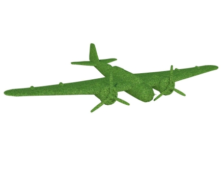 Топиари Самолет бомбардировщик, масштаб к оригиналу 1:1 - газон Premium, фото 1
