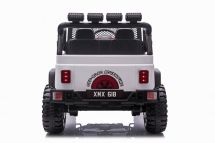 Детский электромобиль джип XMX с полным приводом (белый, EVA, 12V) - XMX618-4WD-WHITE