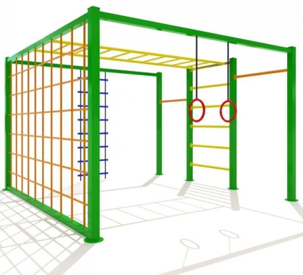 Уличный спортивный комплекс Актив спорт 10 для детской площадки, фото 2