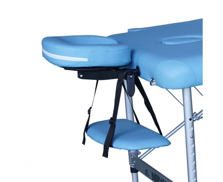 Массажный стол DFC NIRVANA, Elegant LUXE, 186х70х4 см, алюм. ножки, цвет св.голубой (Lt.Blue), фото 4