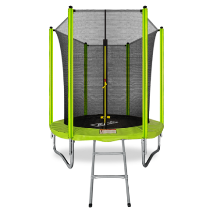 Батут  6FT с внутренней страховочной сеткой и лестницей, светло-зеленый, ARL-TN-0603_I_LG, фото 1