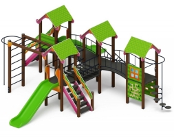 Детская игровая площадка Лукоморье ДИК 2.25.08-01 H=1200, фото 3 Детская игровая площадка Лукоморье ДИК 2.25.08-01 H=1200, фото 3