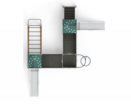 Детская игровая площадка Городок Город ДИК 2.01.3.01-01 H=1200, фото 4