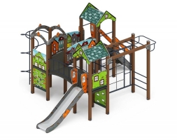 Детская игровая площадка Городок Город ДИК 2.01.3.01-01 H=1200, фото 1
