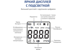 Газоанализатор|газосигнализатор кислорода индивидуальный МЕГЕОН 08101 к0000398795, фото 7