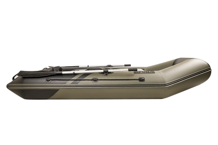 Броня-280 хаки-черный (лодка ПВХ под мотор с усилением), фото 4