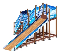 Горка Зима (снежная королева)(под анкера) - ИО 49.01.02-04.И1 - Н=2000 Горка Зима (снежная королева)(под анкера) - ИО 49.01.02-04.И1 - Н=2000