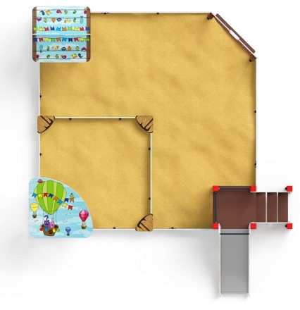 Песочный дворик с горкой (Коты) - ИО 6.01.05-03 H=750, фото 5