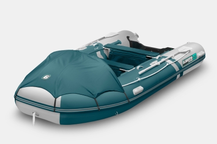 Gladiator E 420 PRO AIR Морской зеленый-белый моторная лодка ПВХ НДНД, фото 1