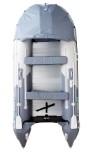 Gladiator D 420 AL PROFESSIONAL D Светло-темносерый моторная лодка ПВХ Алюминиевый пайол